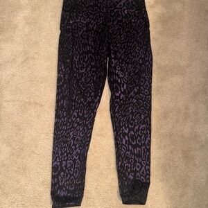 Victoria's Secret Purple Leopard Leggings